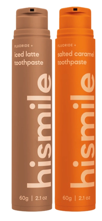 Hismile Iced Latte Toothpaste 60g or Salted Caramel Toothpaste 60g