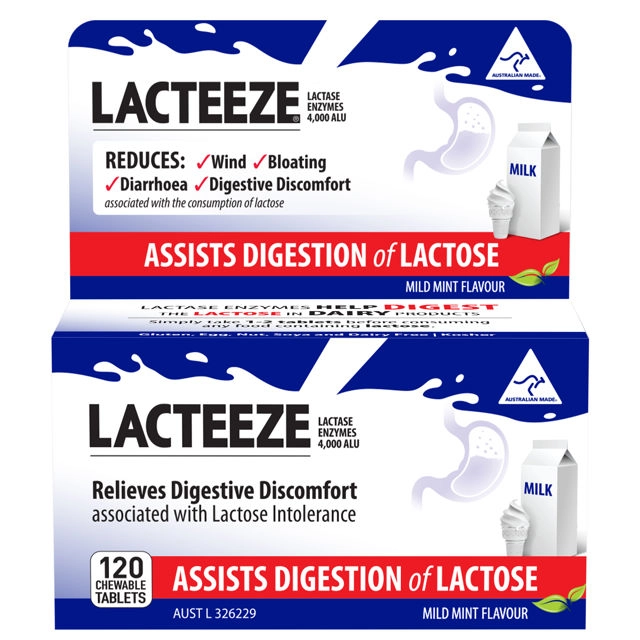 Lacteeze Chewables 120 tablets