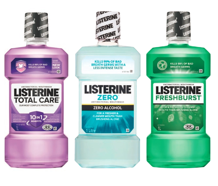 Listerine Selected Range