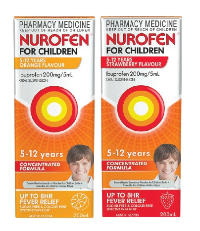 Nurofen For Children 5-12 Years Orange or Strawberry 200ml