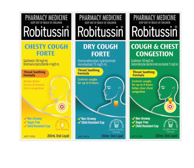 Robitussin Cough 200ml Selected Range