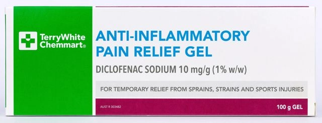 TerryWhite Chemmart Anti-Inflammatory Pain Relief Gel 100g