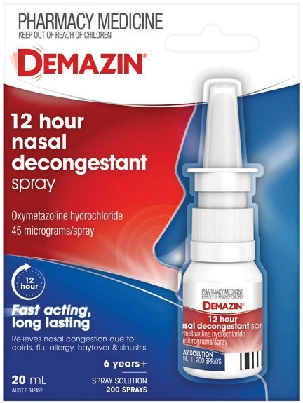 Demazin 12 Hour Nasal Decongestant Spray 20mL