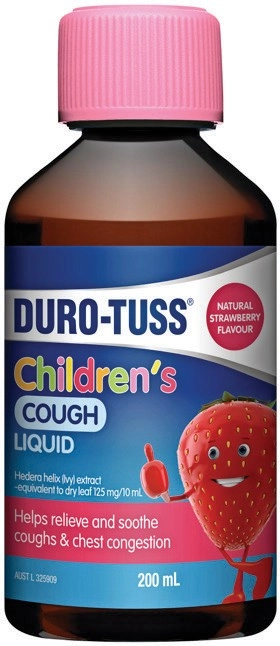 Duro-Tuss Children's Cough Liquid Strawberry Flavour 200mL