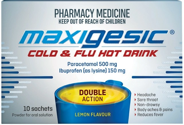 Maxigesic Cold & Flu Hot Drink 10 Sachets