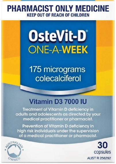 OsteVit-D One-A-Week Vitamin D3 7000 IU 30 Capsules