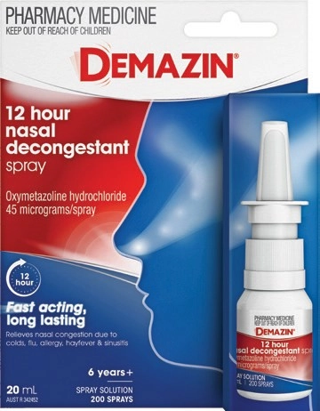 Demazin 12 Hour Nasal Decongestant Spray 20mL