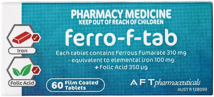 Ferro-f-tab 60 Tablets