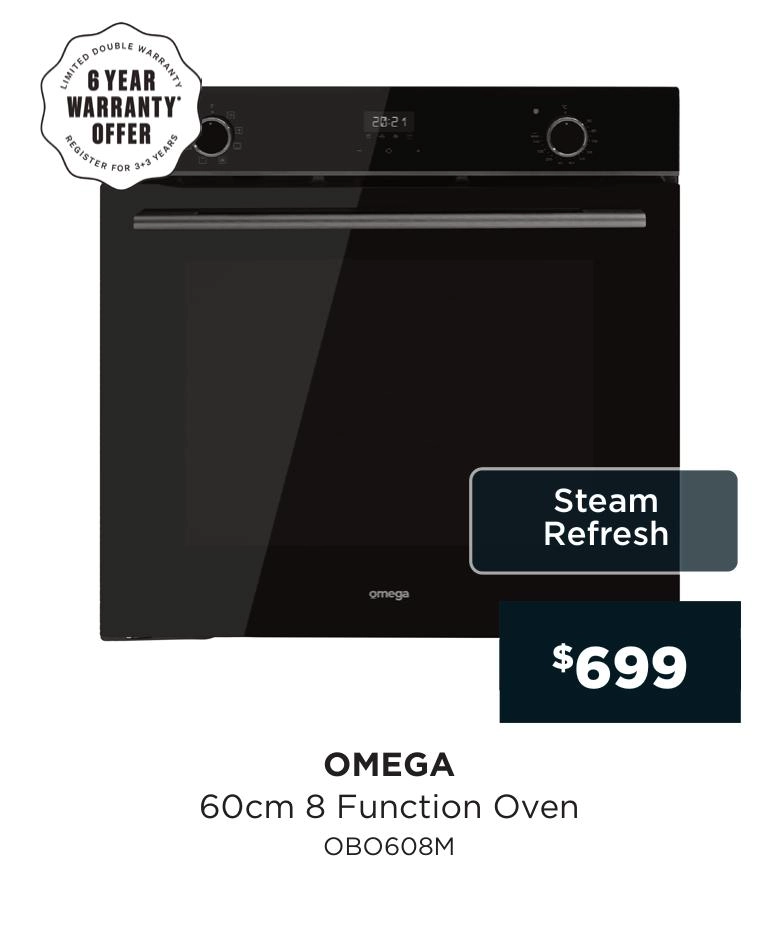 Omega 60cm 8 Function Oven