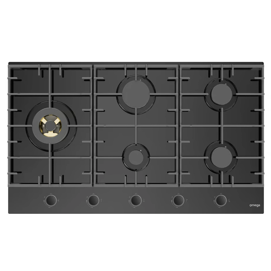 Omega 90cm Gas on Glass Cooktop