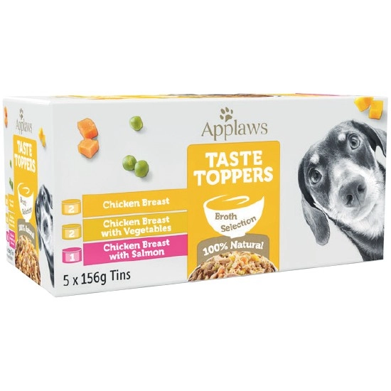 Applaws Dog Taste Toppers Wet Dog Food Pk 5 x 156g