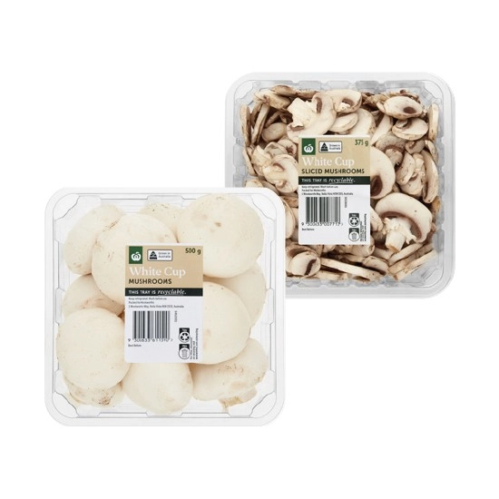 Australian Cup or Sliced Mushroom 500g Pack