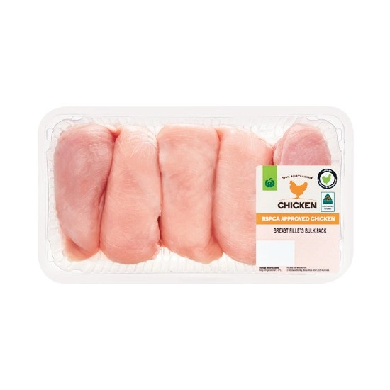 Australian Fresh RSPCA Approved Chicken Breast Fillets Bulk Tray