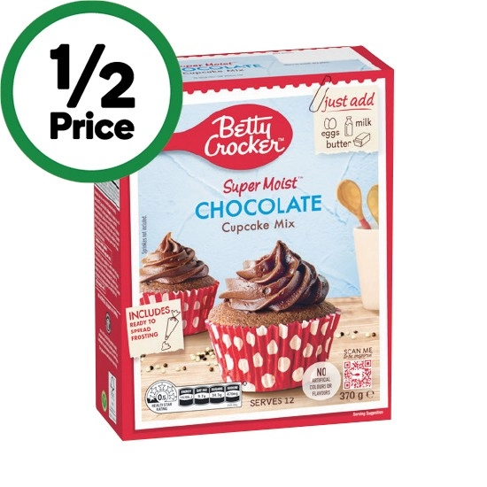 Betty Crocker Premium Cake Mix 370-450g – Excludes Gluten Free