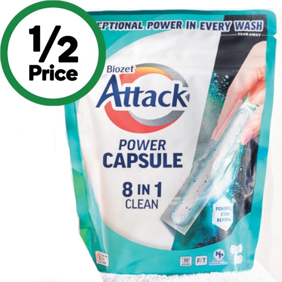 Biozet Attack Power Laundry Capsules Pk 30