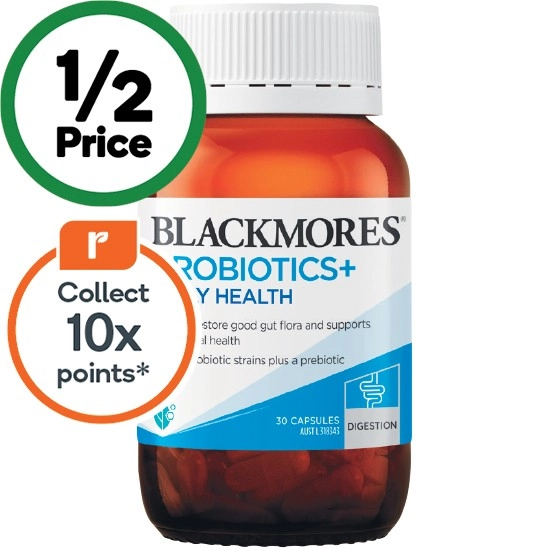 Blackmores Probiotics+ Daily Health Capsules Pk 30~