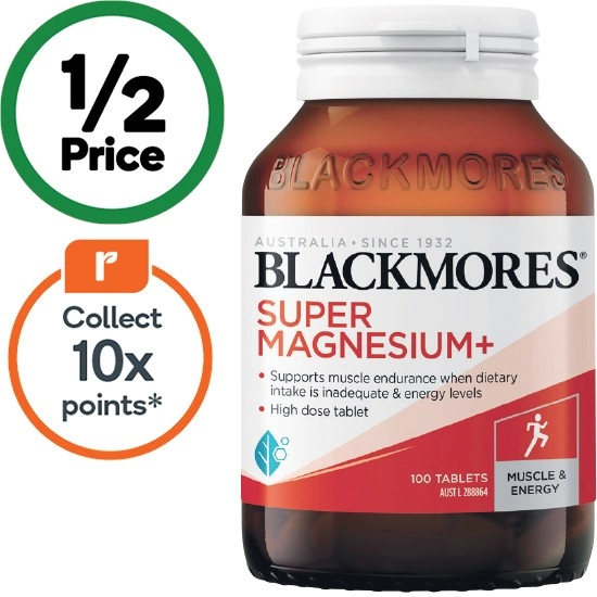 Blackmores Super Magnesium+ Tablets Pk 100~