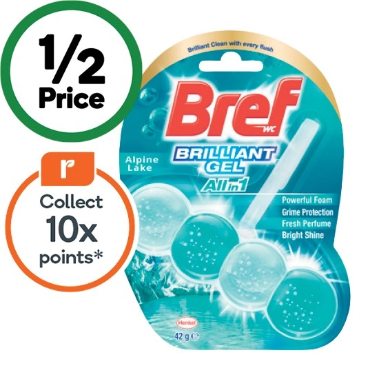 Bref Brilliant Gel Toilet Rim Block 42g