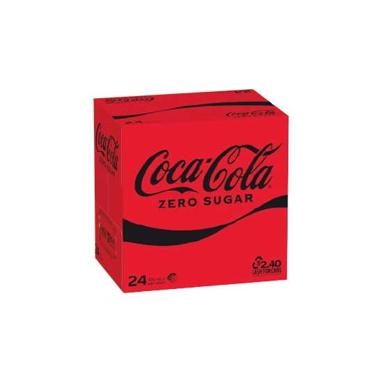 Coca-Cola Classic, Zero Sugar or Diet Soft Drink Varieties 24 x 375ml