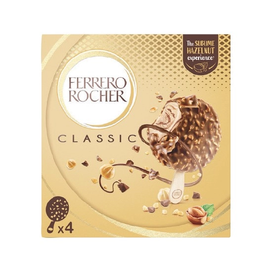 Ferrero Rocher or Rafaello Frozen Dessert 280ml Pk 4 – From the Freezer