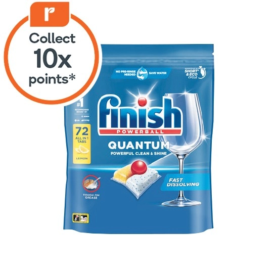 Finish Quantum Dishwashing Tablets Pk 72