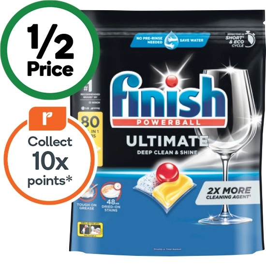 Finish Ultimate Dishwasher Tablets Pk 80