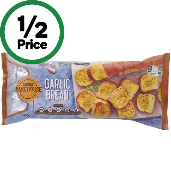 Global Bakehouse Garlic Bread 450g Pk 2