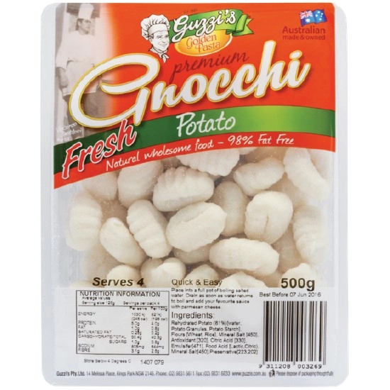 Guzzi Golden Potato Gnocchi 500g