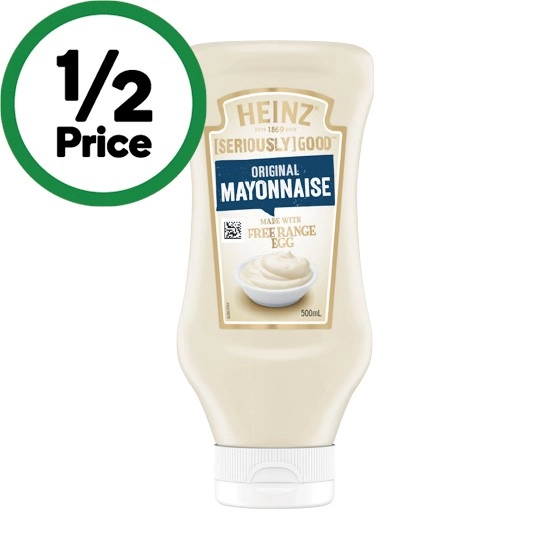 Heinz Seriously Good Mayo or Aioli 500ml