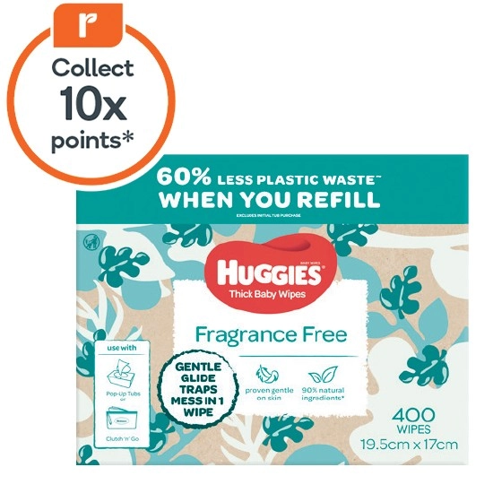 Huggies Baby Wipes Pk 400