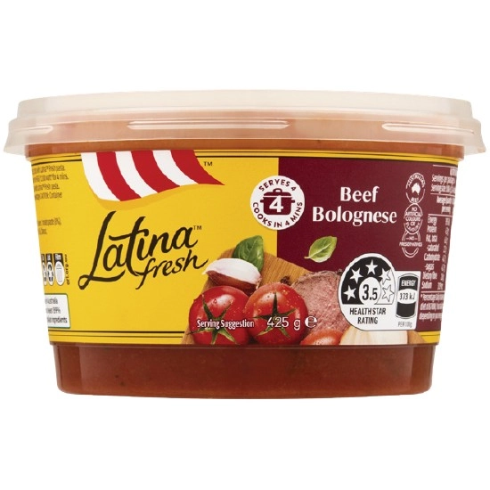 Latina Pasta Sauce Varieties 425g