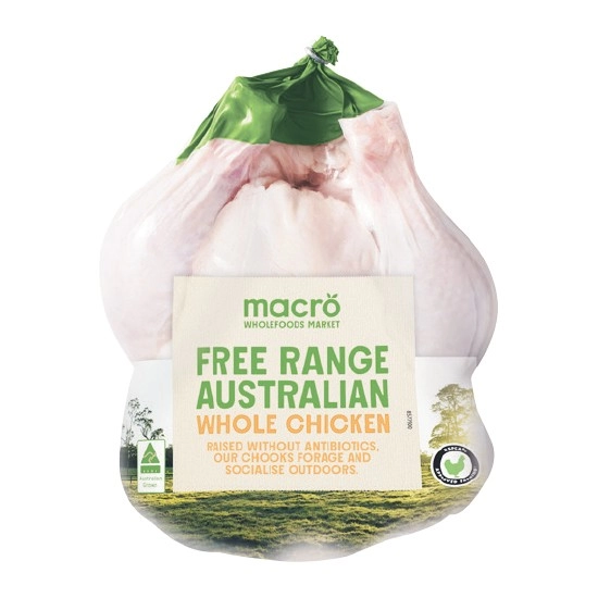 Macro Free Range Australian Fresh Whole Plain RSPCA Approved Chicken