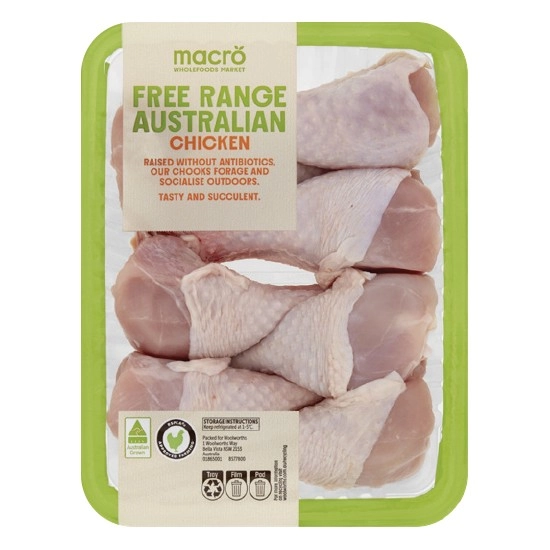 Macro Free Range Australian RSPCA Approved Chicken Drumsticks Bulk Tray – From the Meat Dept