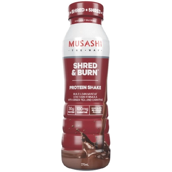 Musashi Shred & Burn Ready To Drink Shake 375ml~