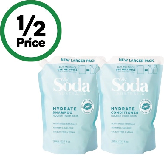 My Soda Hydrate Shampoo or Conditioner Refill 700ml