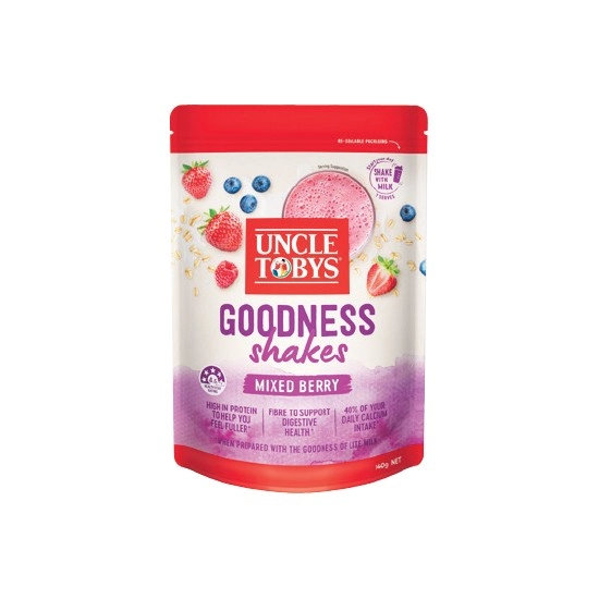 NEW Uncle Tobys Goodness Shakes 140g