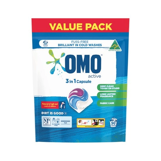 OMO Laundry Capsules Pk 50