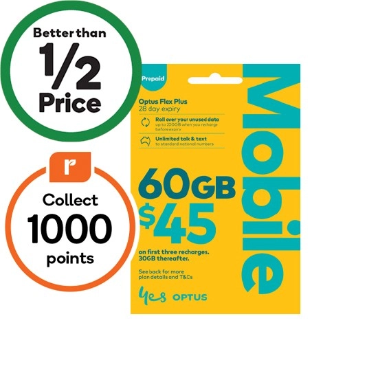 Optus $45 SIM¥