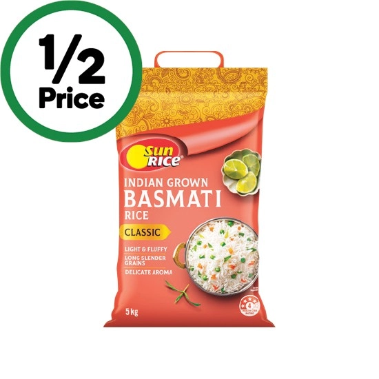 SunRice Classic Basmati 5 kg