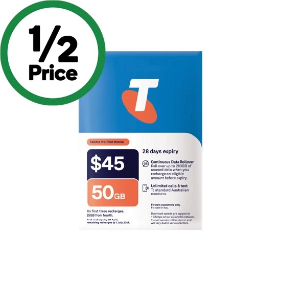 Telstra Starter Pack $45‡