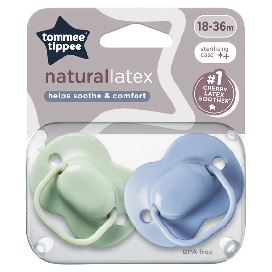 Tommee Tippee Cherry Latex Soother 18-36m Pk 2