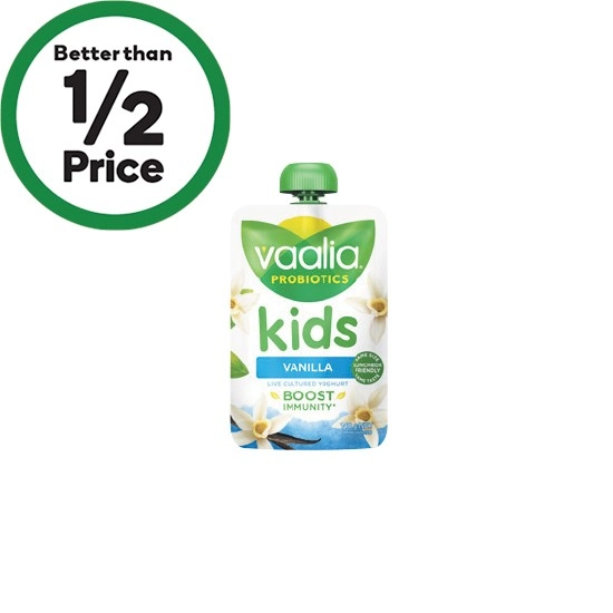 Vaalia Probiotics Kids Yoghurt Pouch 140g – From the Fridge