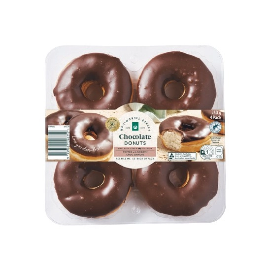 Woolworths Donut Varieties Pk 4