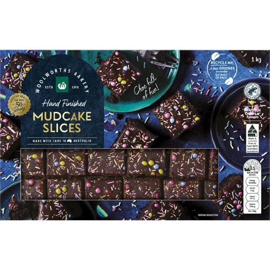 Woolworths Party Pack Mud Cake Slices Pk 24