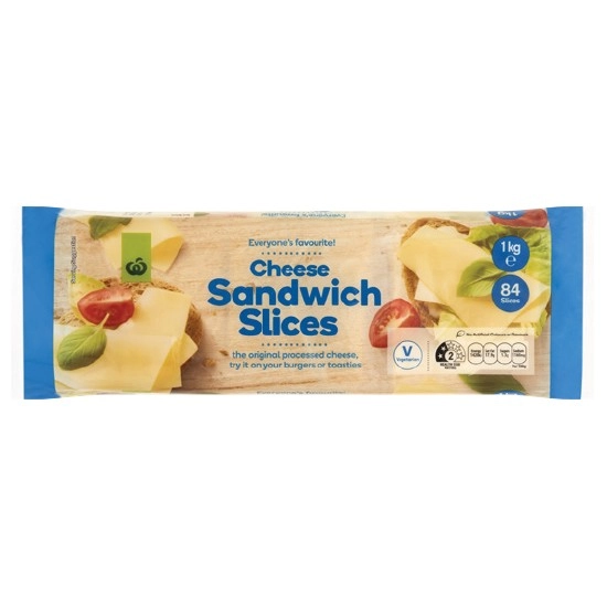 Woolworths Sandwich Cheese Slices 1 kg – From the Fridge