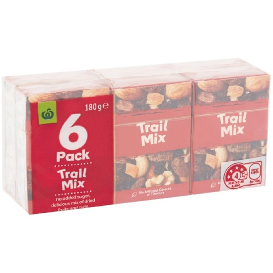 Woolworths Trail Mix 180g Pk 6