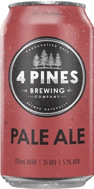 4 Pines Brewing Pale Ale Cans 18x375mL