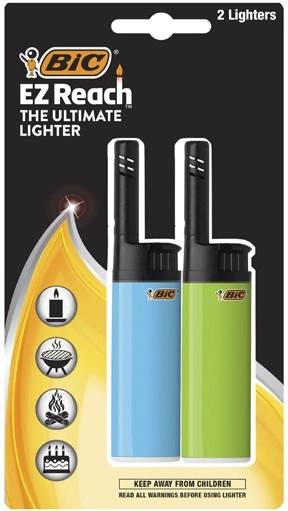 Bic Ez Reach Lighters 2 Pack