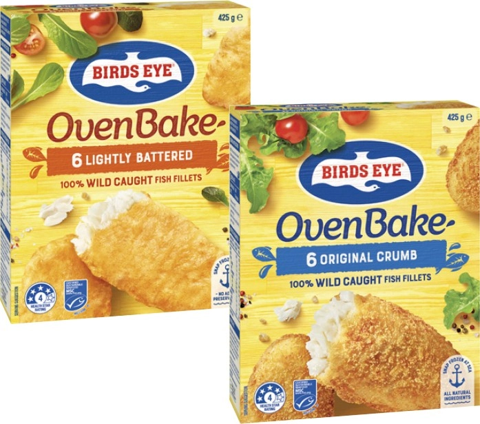 Birds Eye Oven Bake Fish Fillets 425g