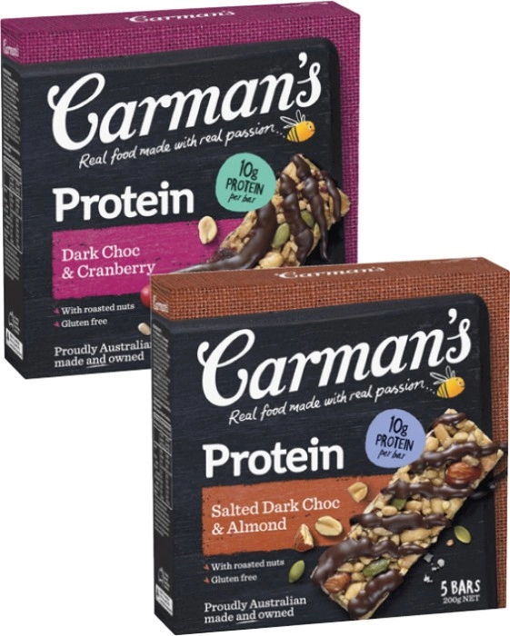 Carman's Protein Bars 150g-200g